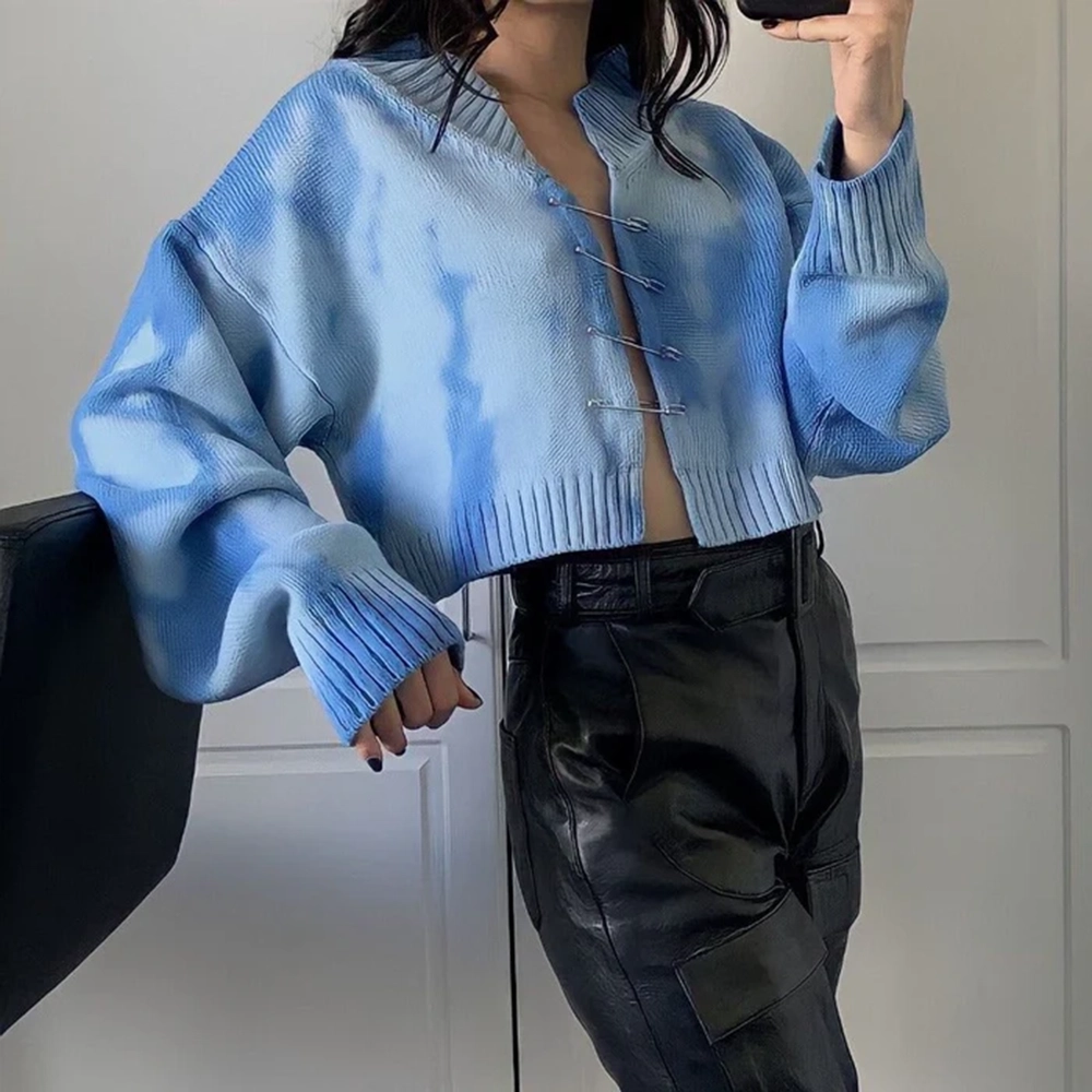 Safety Pin Knitted Cardigan