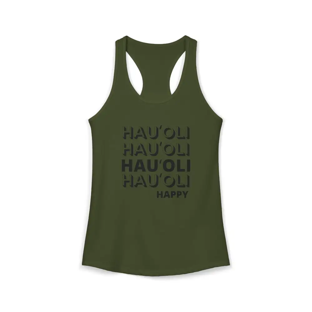 Cheerful Wordmark Racerback Tank