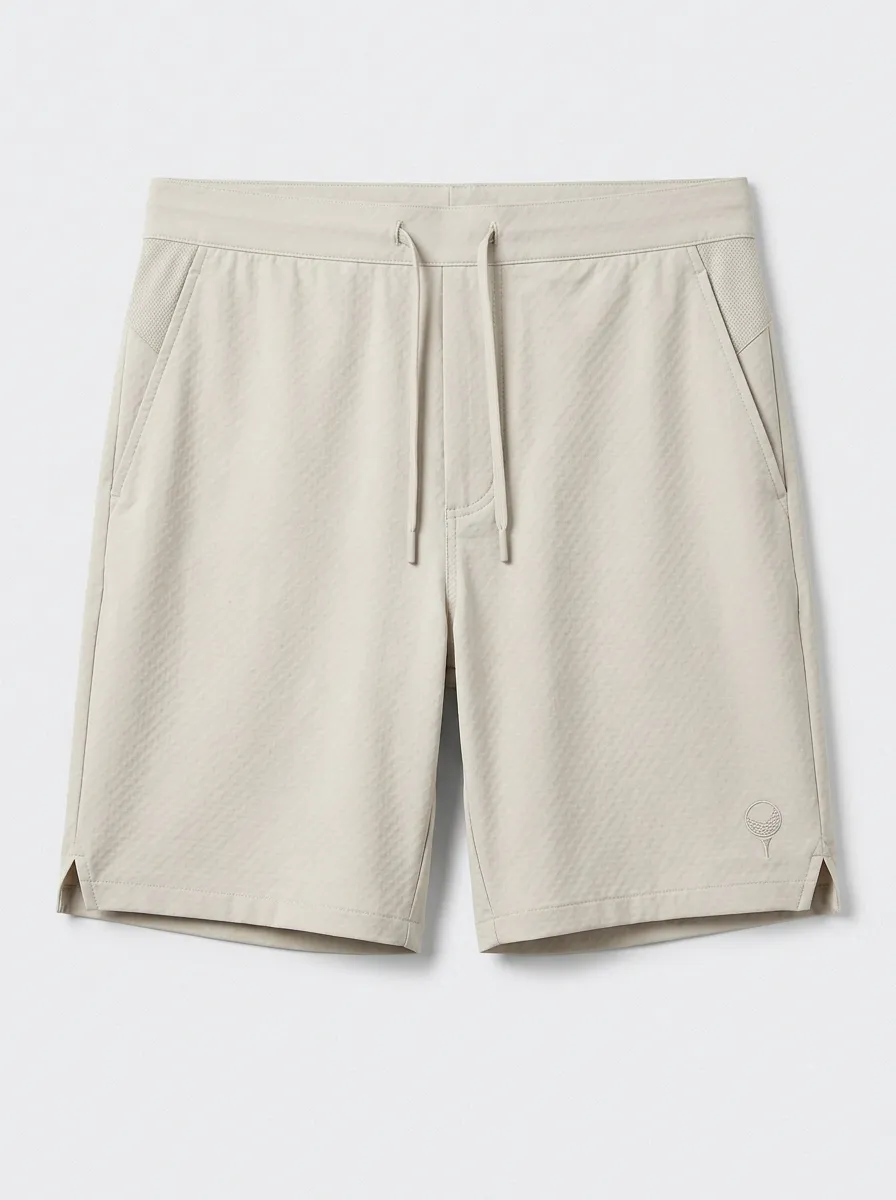 Classic Golf-Ball Ball-On-Tee Golf Athletic Shorts