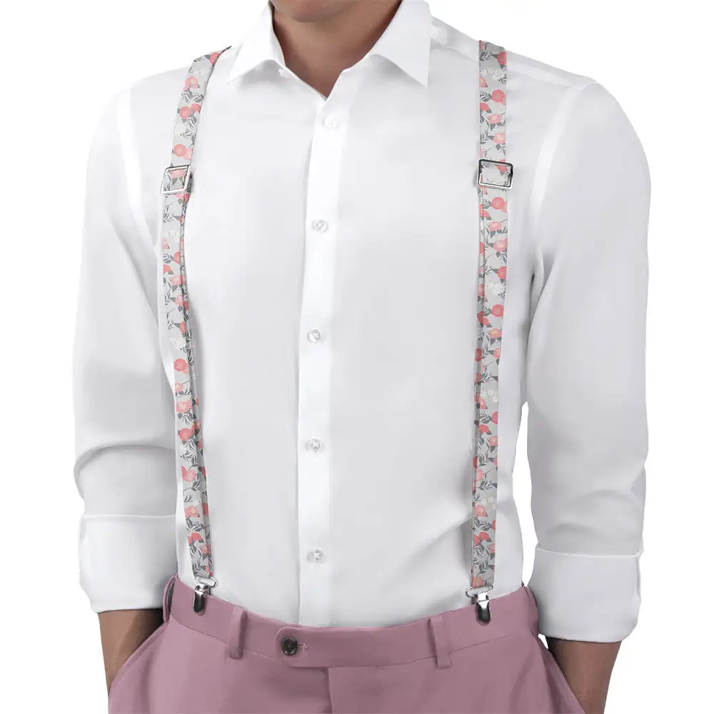 Valencia Floral Pattern Suspenders