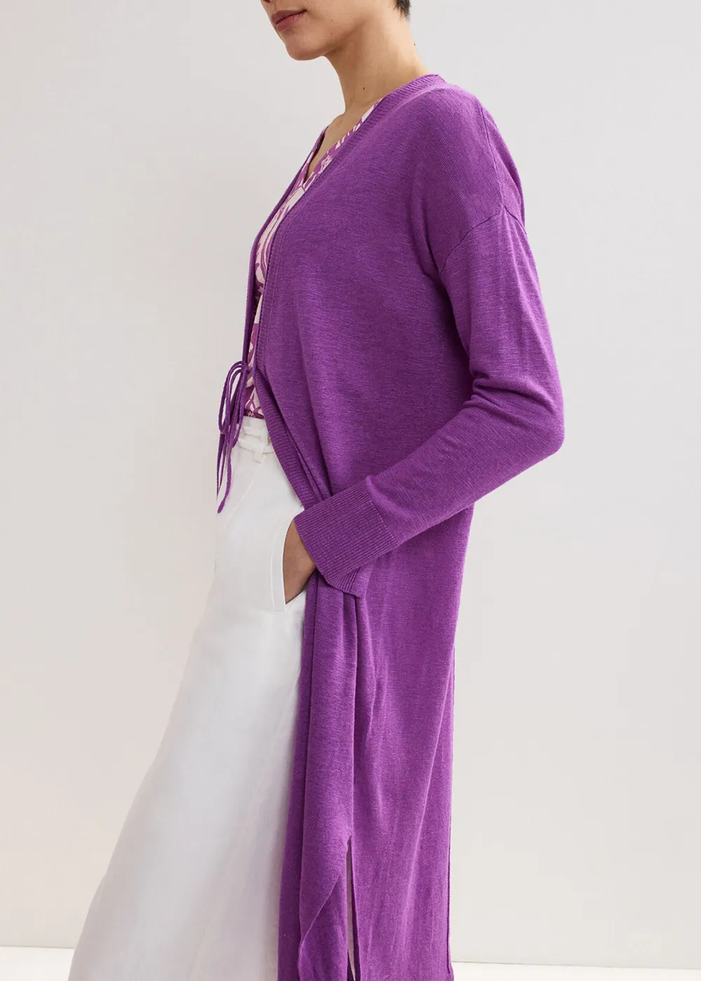 Long-Sleeved Women's Knitted Cardigan