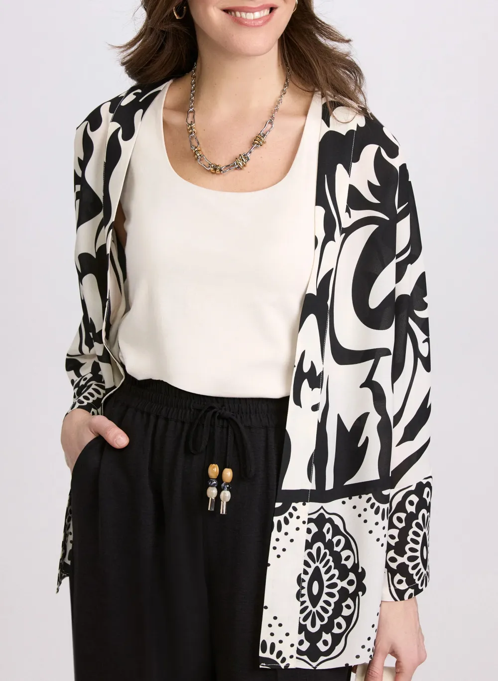 Drawstring Straight-Leg Pants