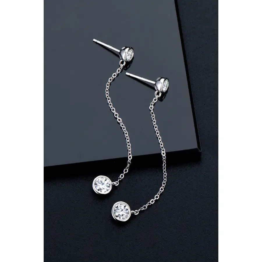 Moissanite Chain Earrings