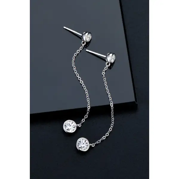 Moissanite Chain Earrings