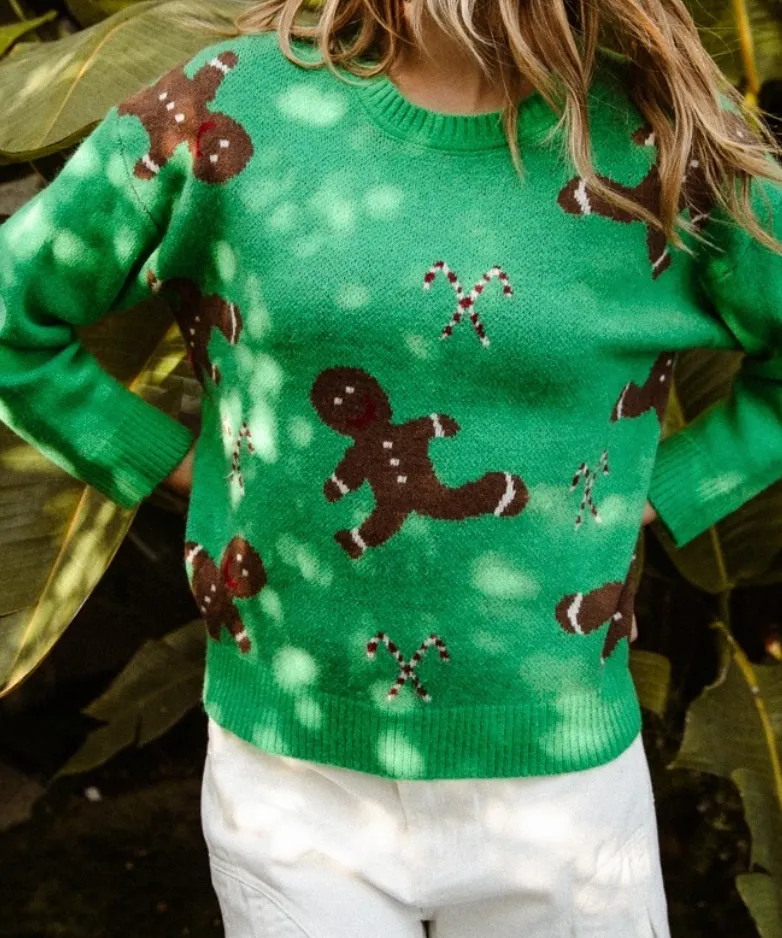 Gingerbread Man Candy Sweater