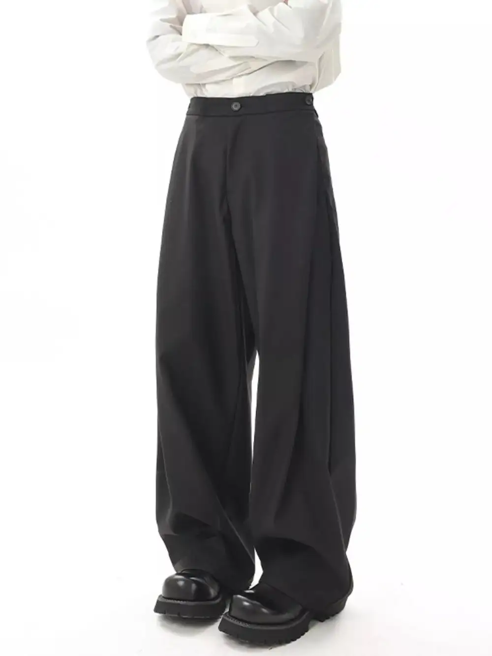 Men's Full Size Wide Leg Flowy Dress Pants