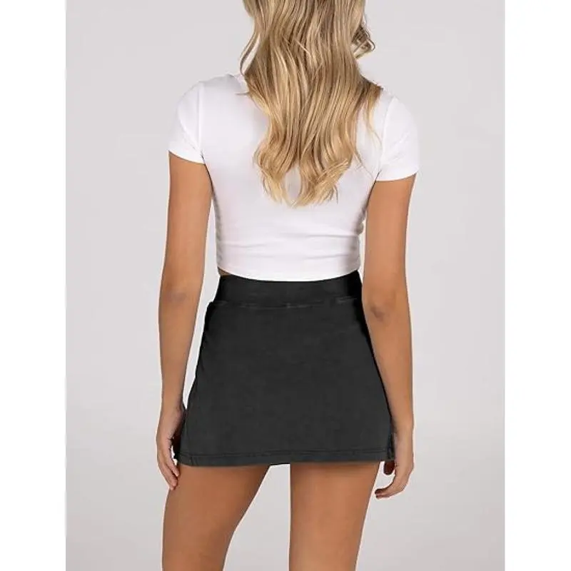 8PACK-Women High Waist Split Hem Casual Fitted Athletic