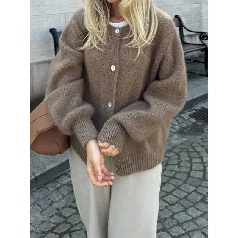 Modern Knit Long Sleeve Cardigan