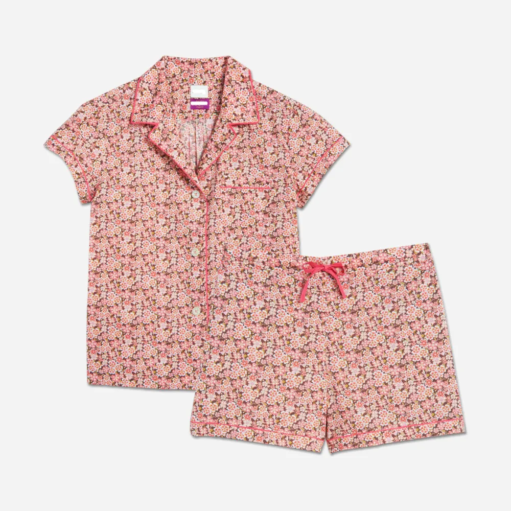 Liberty Print Floral Cotton Short PJ Set