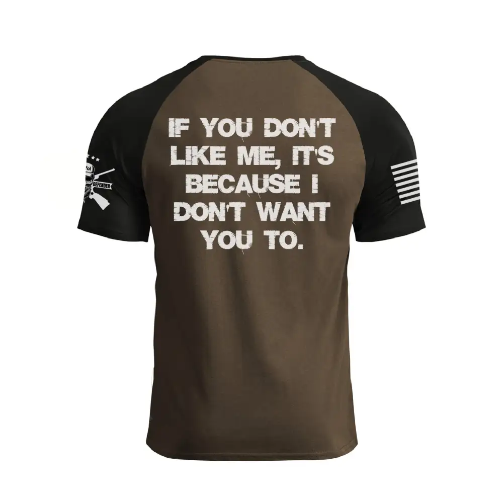 DON'T LIKE ME RAGLAN GRAPHIC TEE