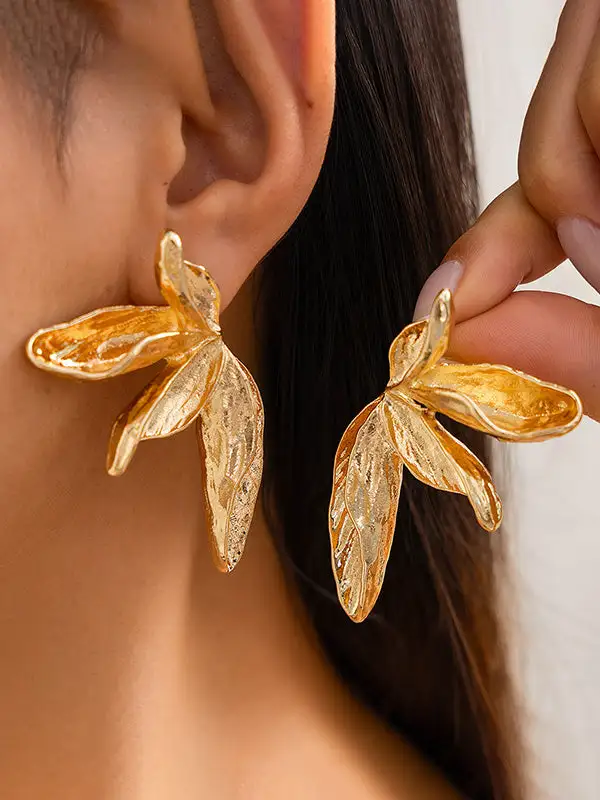 Minimal Crystal-Look Accent Earrings