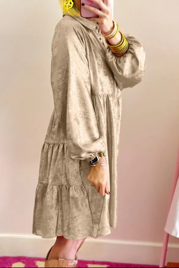 Button Front Mini Dress