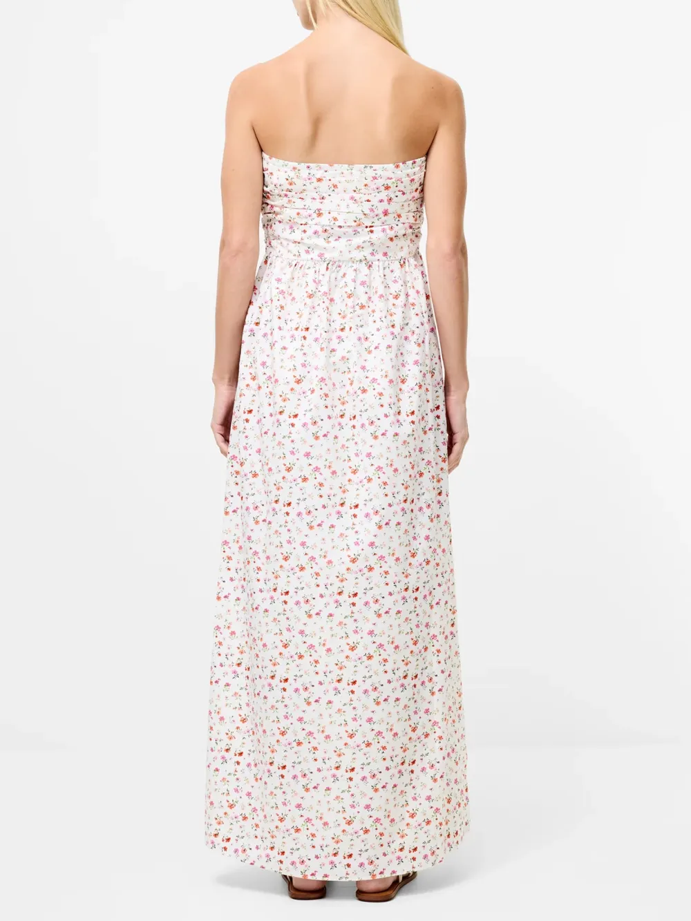 Cotton Flowy Structured Pleated Dress