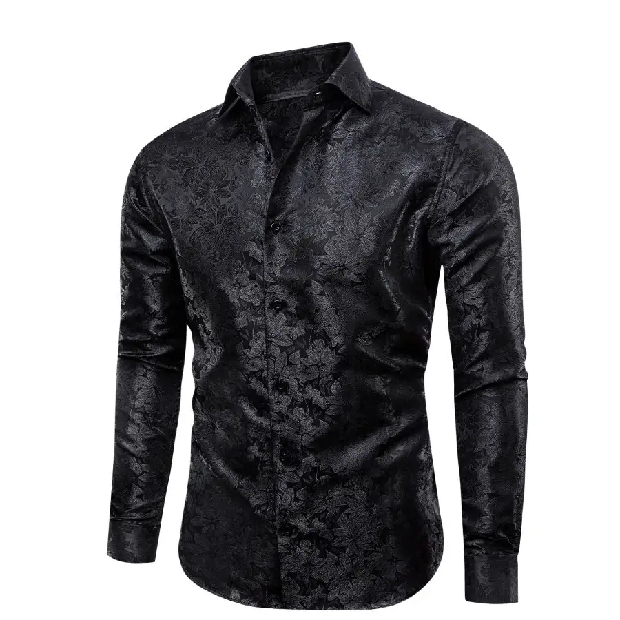 Floral Button Down Formal Dress Shirt