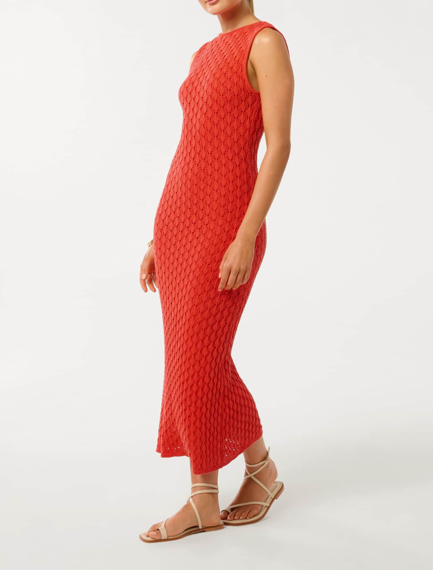 Crochet Knit Maxi Dress
