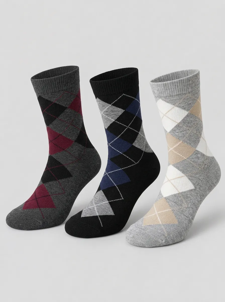 Men's Hawthorne Argyle Socks 3-Pack