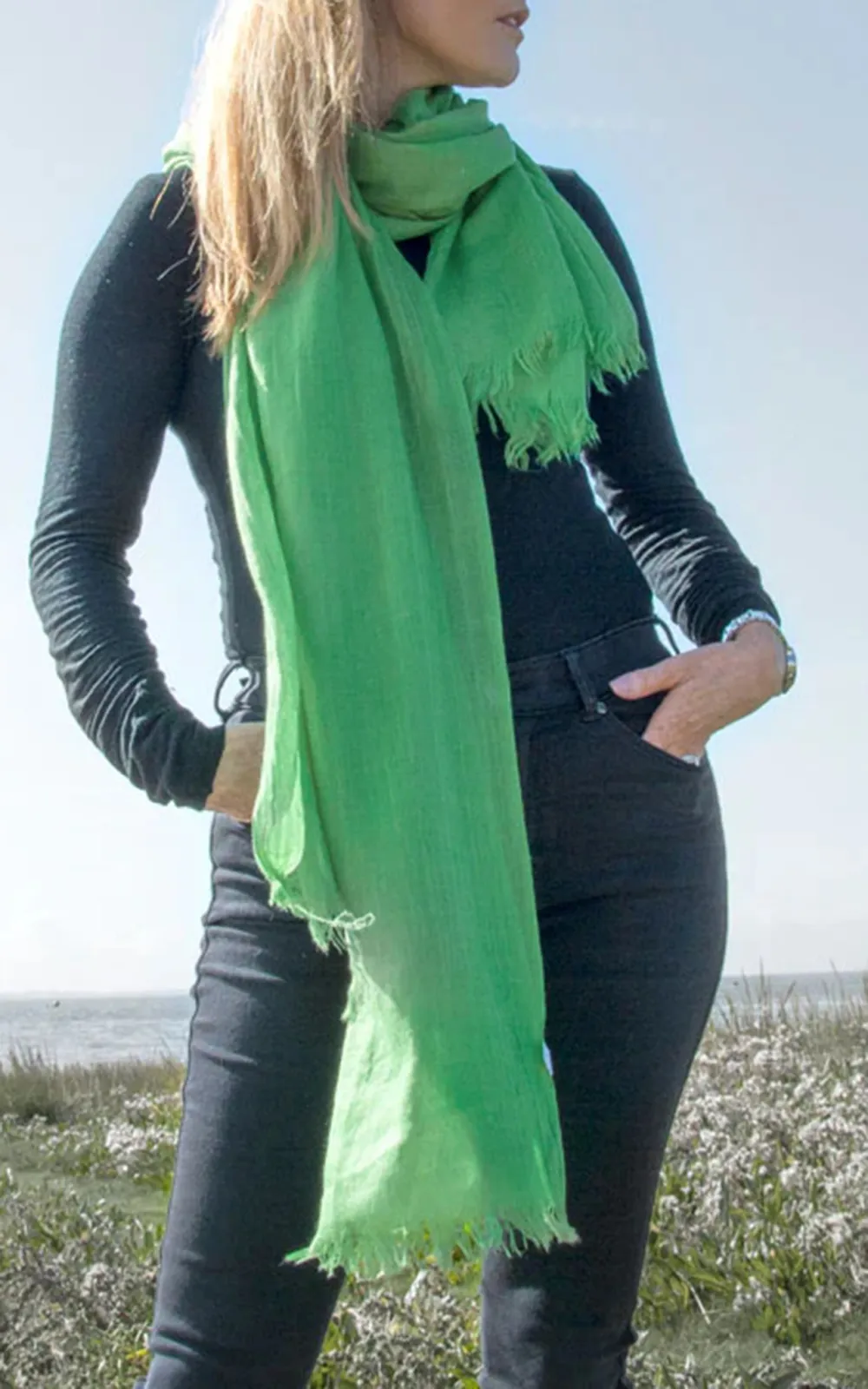 Solid Color Cotton Scarf For All Seasons