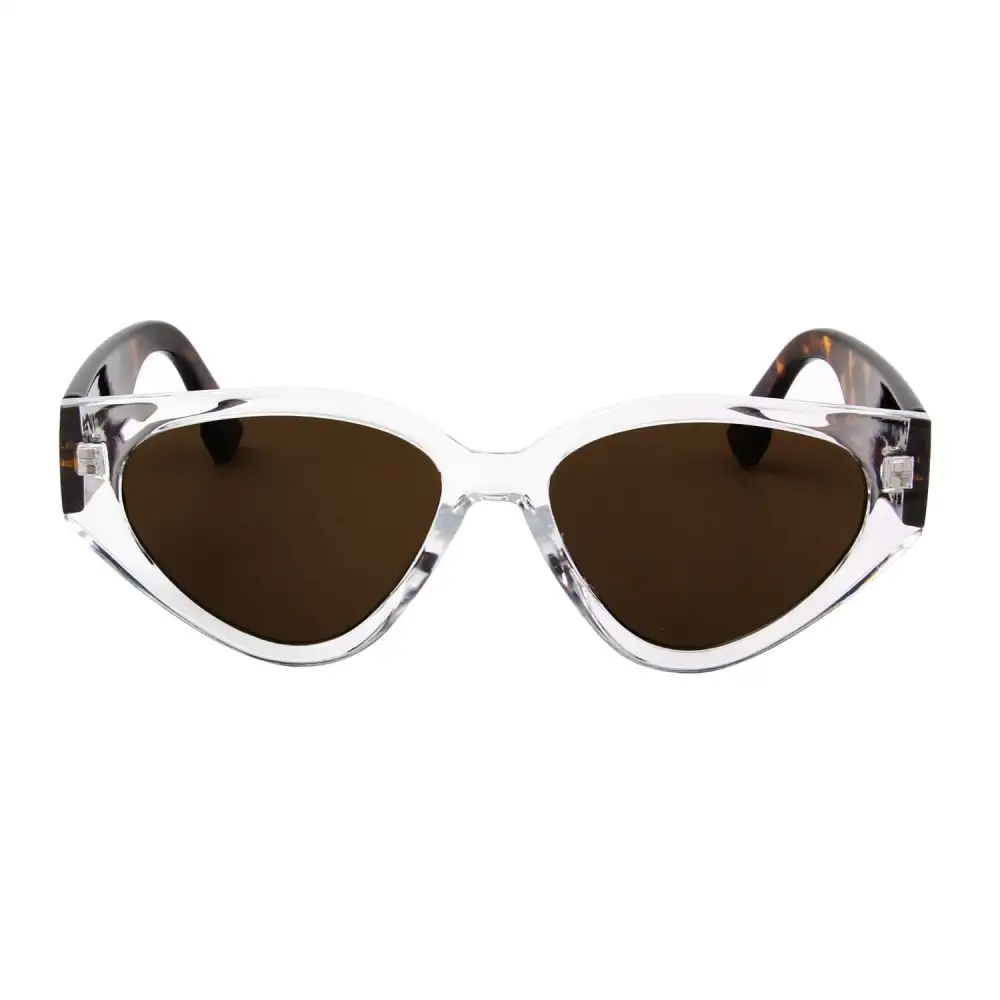 Round Cat-Eye Contemporary Look Sunglasses