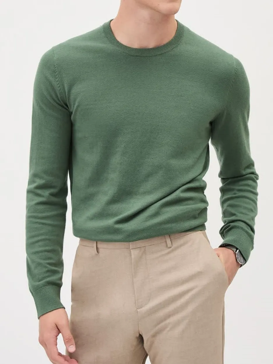 Jade Long-Sleeve Crew-Neck Sweater