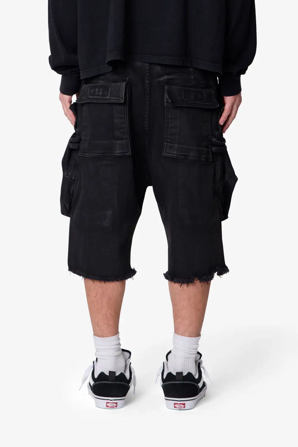 Baggy Waxed Cargo Shorts