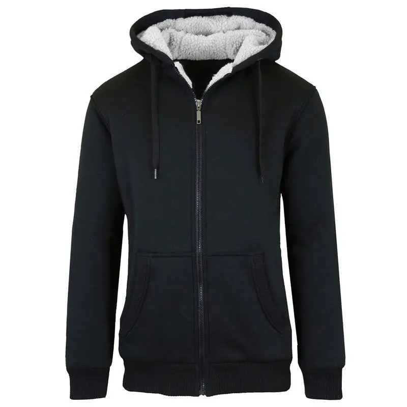 Men's Regular Fit Heavyweight Sherpa Fleece Lined Hoodie & Shacket.ships within 24 hours.Priority delivery in areas affected by heavy snow.
