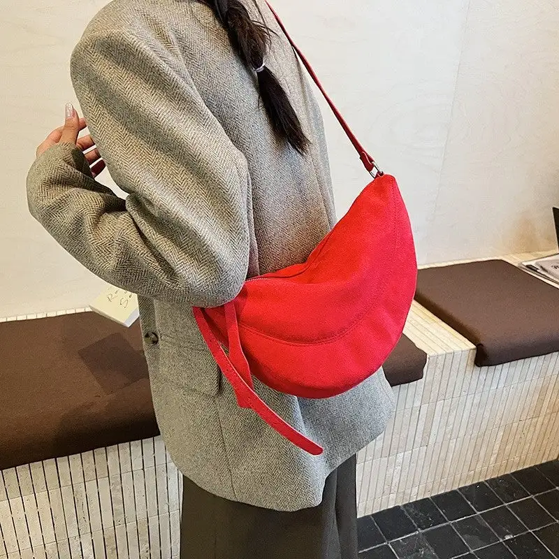 Versatile Bucket Handbag Crossbody Bag