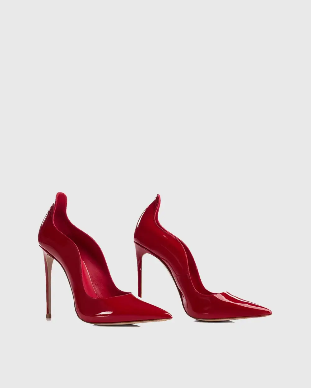 Patent Leather Pumps in Red