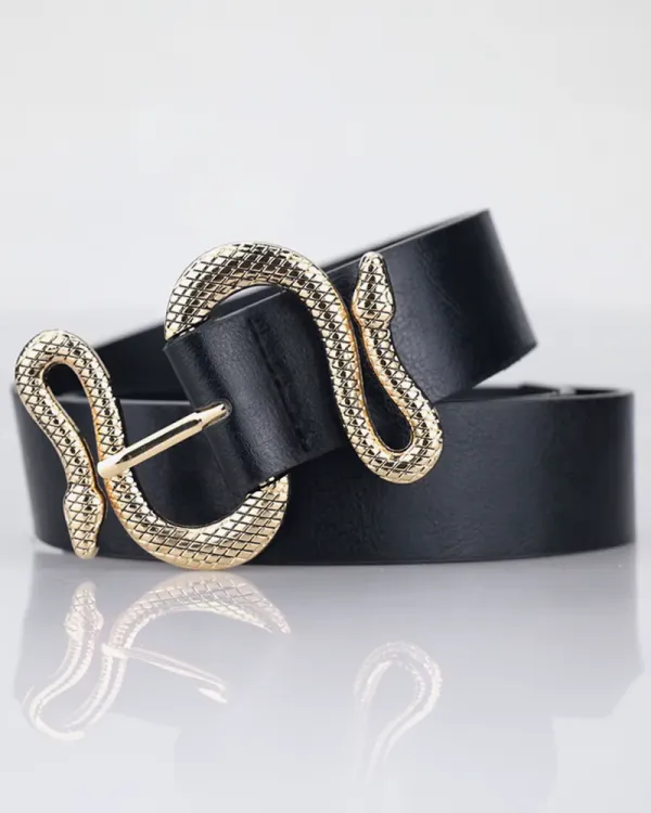 Snake Buckle Women's Belt