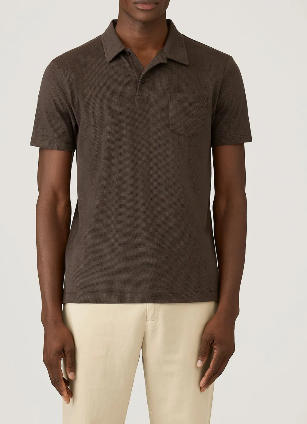 Versatile Weekend Slim Fit Mesh Cotton Short Sleeve Polo Shirt