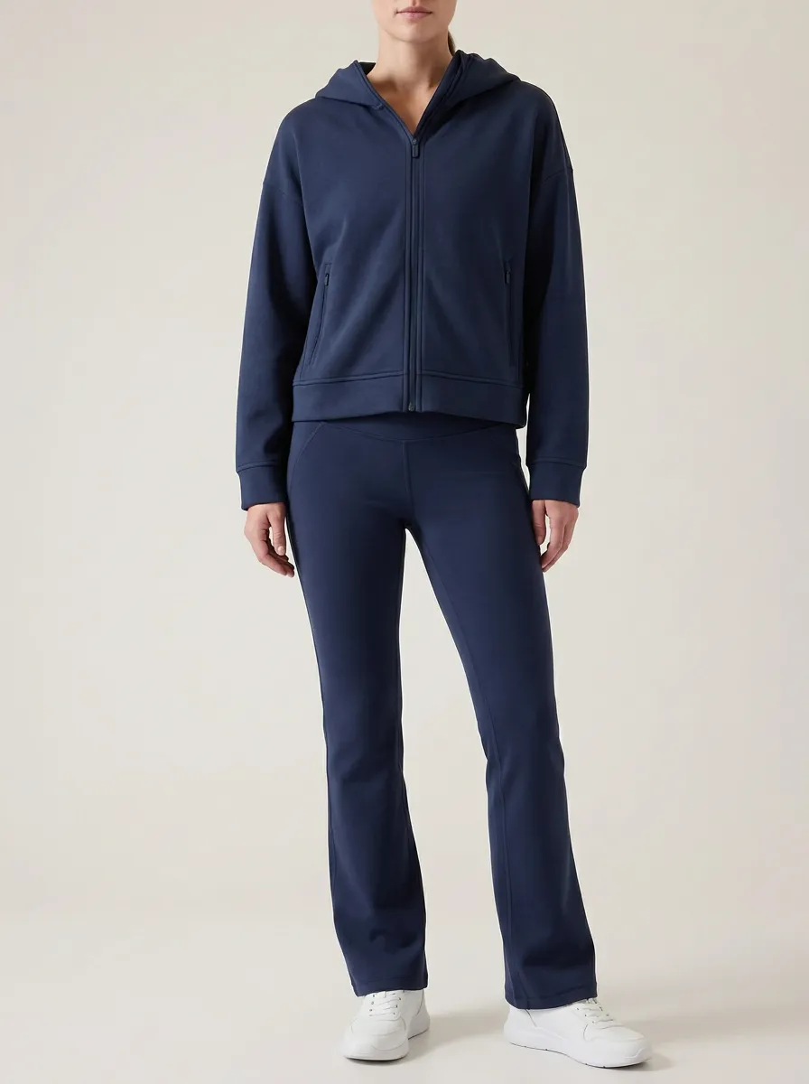 Women's Off-Duty Hoodie with Yoga Pants Dailywear Outfit