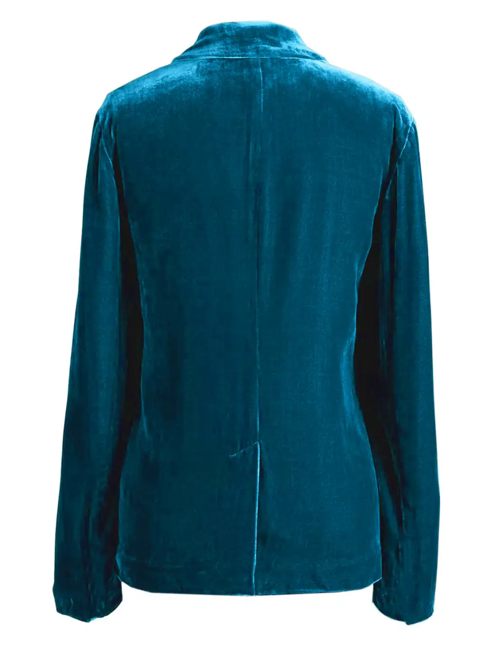 Refined Button-Up Lapel-Collar Blazer