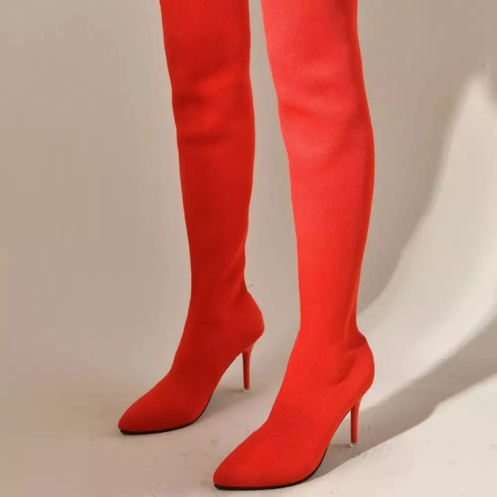 Modern Point Toe Stiletto Boots