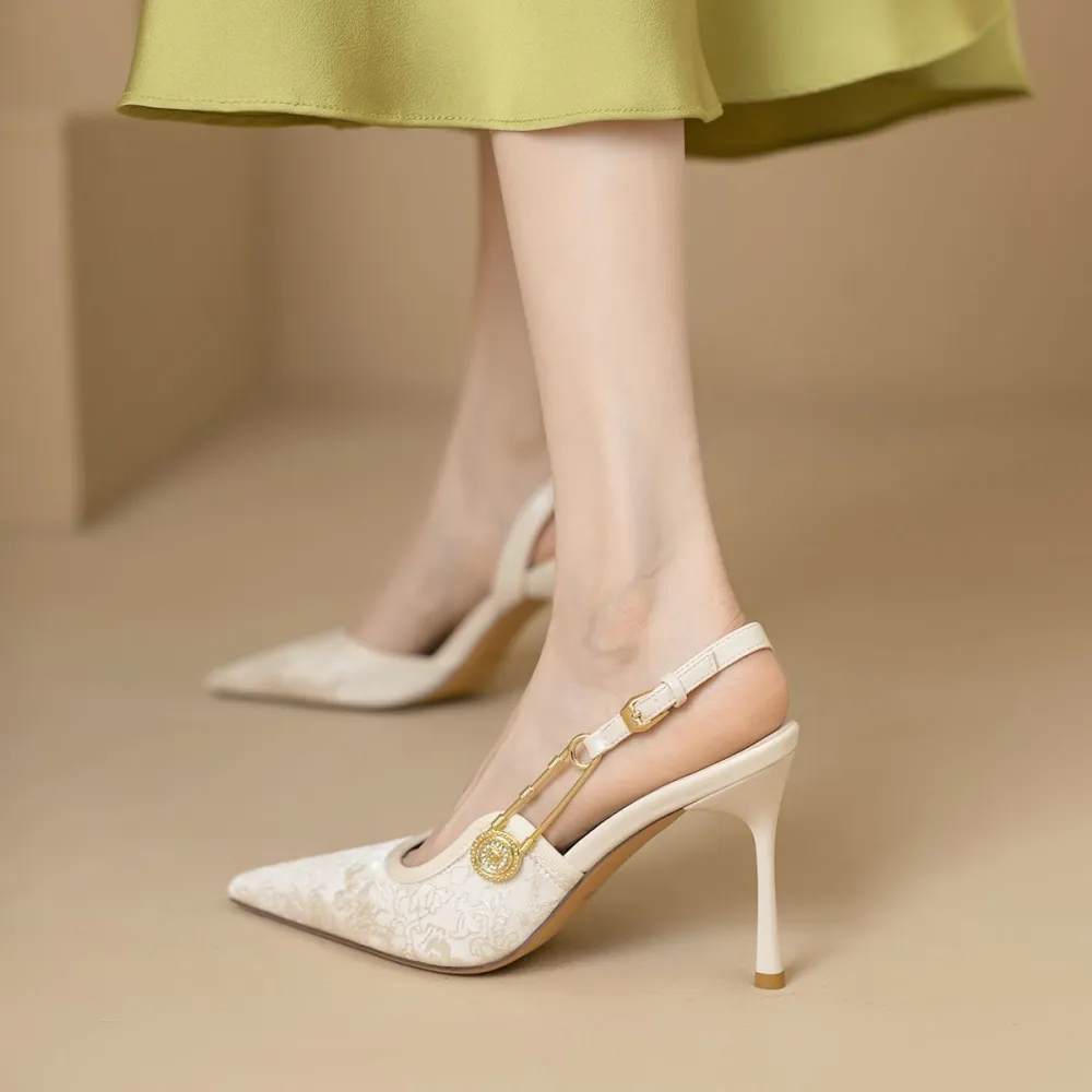 Buckle Strap Stiletto Heels