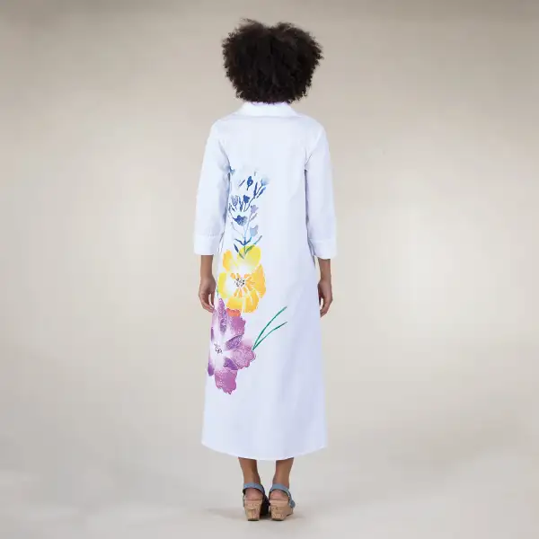 Hand-painted Garden Gala Dress