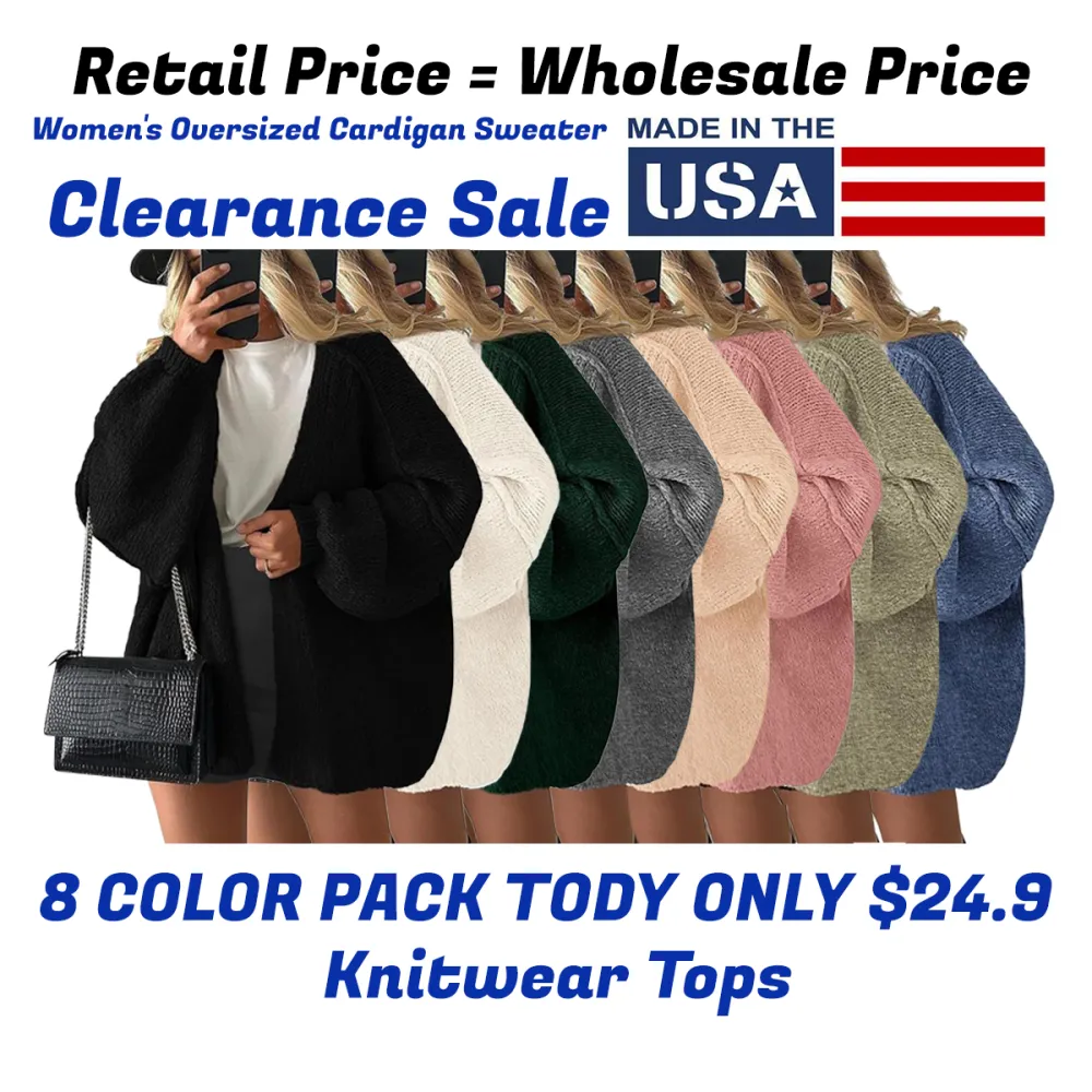 PrettyGarden Women's Oversized Cardigan Sweater Fall Long Lantern Sleeve Knit Open Front Lightweight Sweater Knitwear Tops