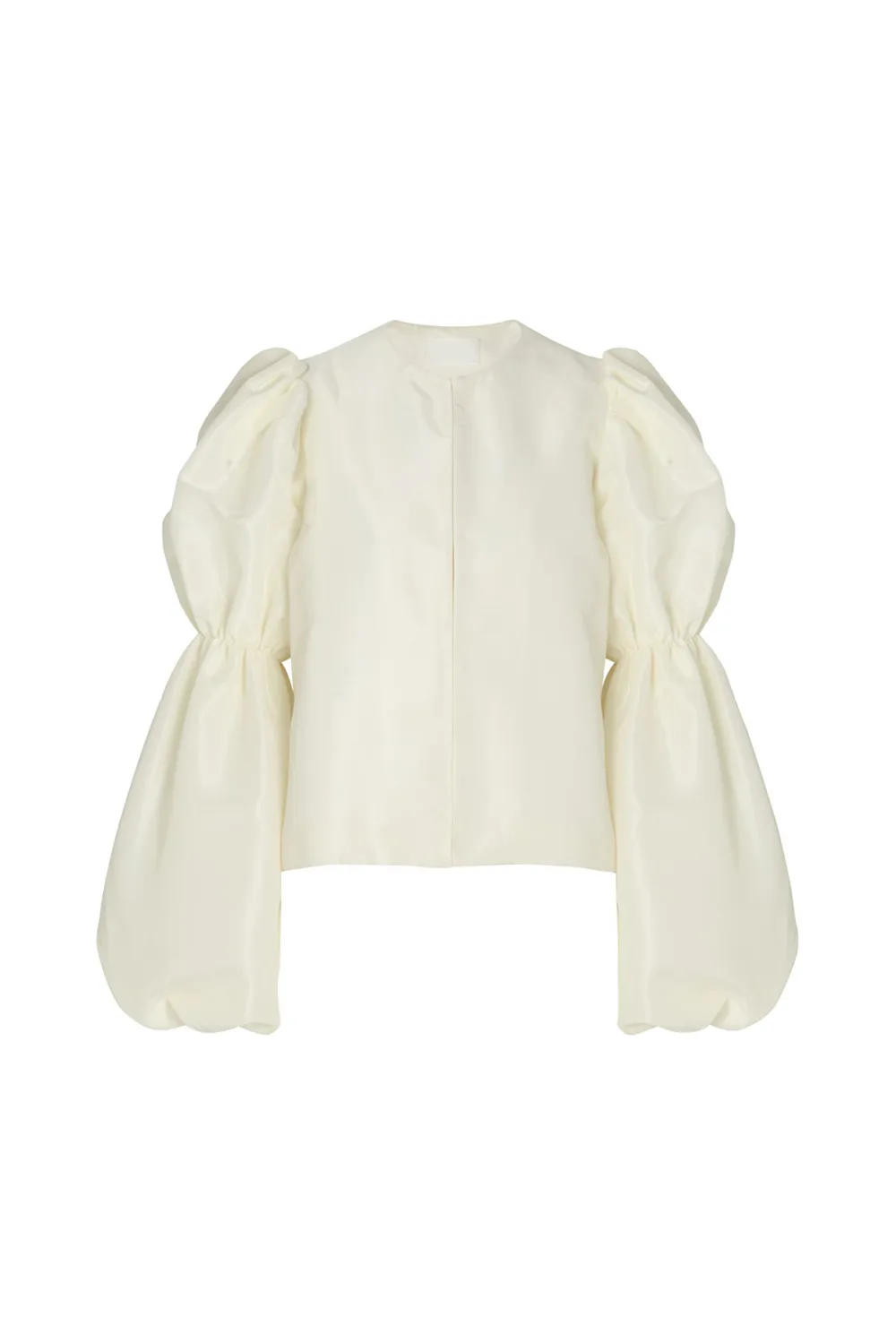 Puff Sleeve Keyhole Neck Blouse