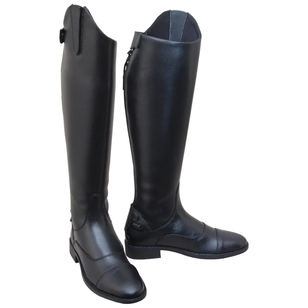 Equestrian Rubber Sole Structured Tall Riding Boots