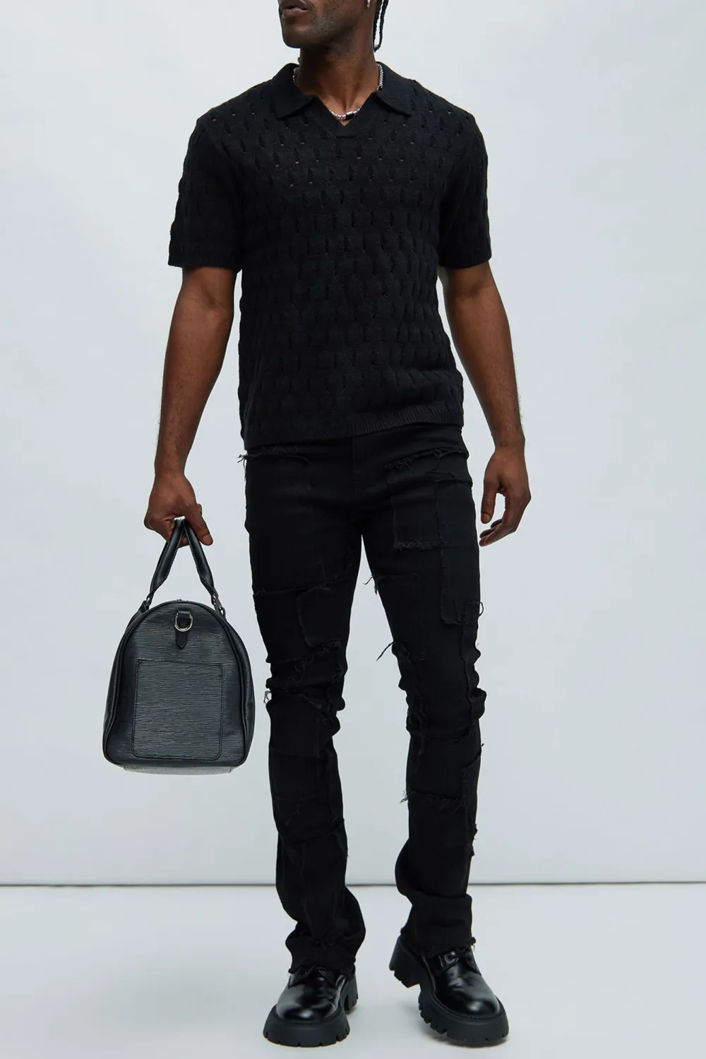 Hollow Textured Polo