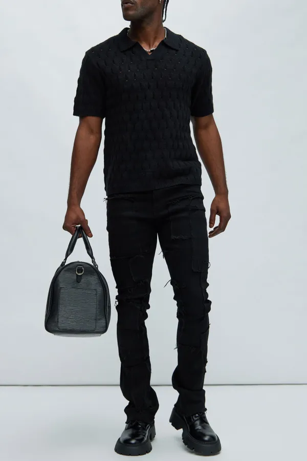 Hollow Textured Polo
