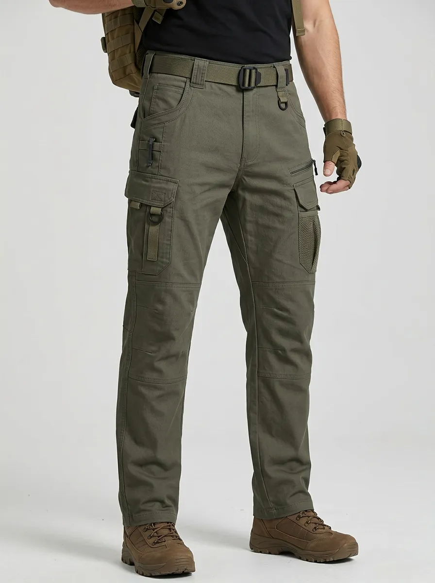 Men's Reinforced-Knee Workwear Cargo Pants