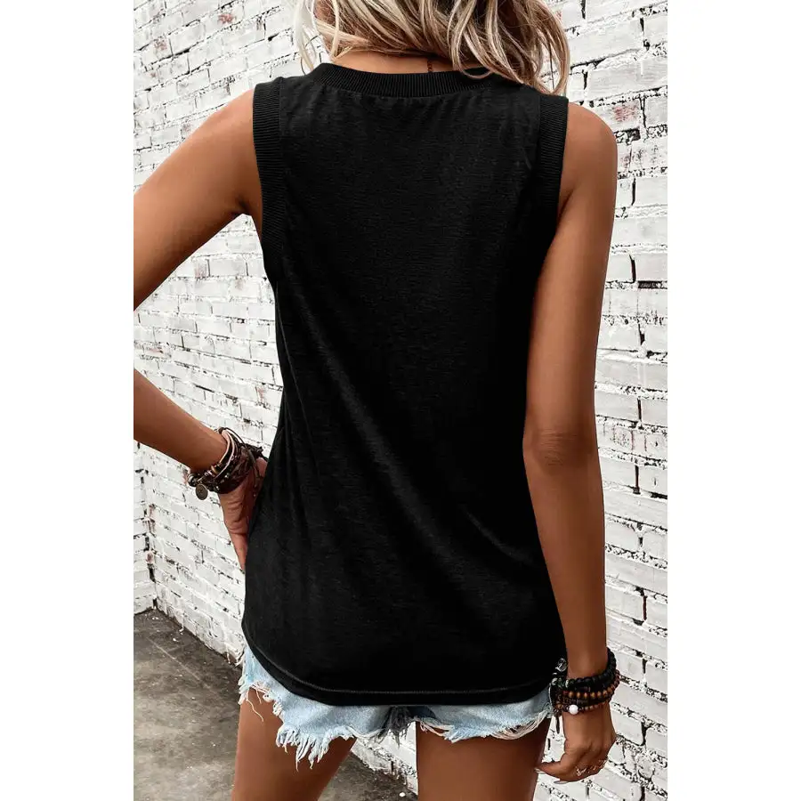 Wide-Strap Tank Top