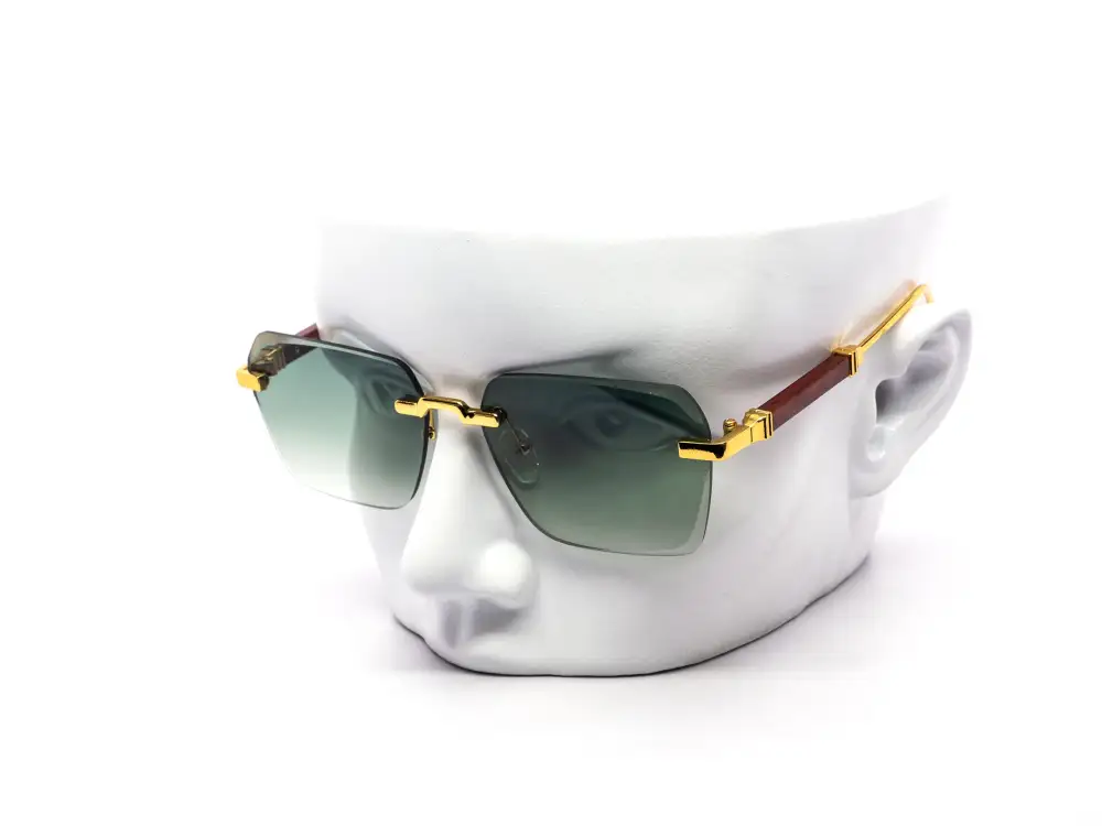 12-Pack Minimalist Rimless Metal Gradient Sunglasses