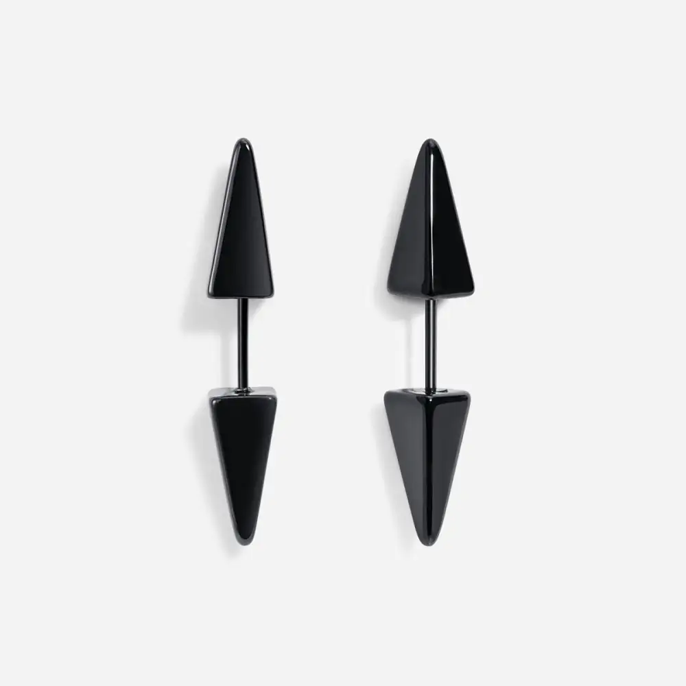 Surgical Steel Double Spike Earring