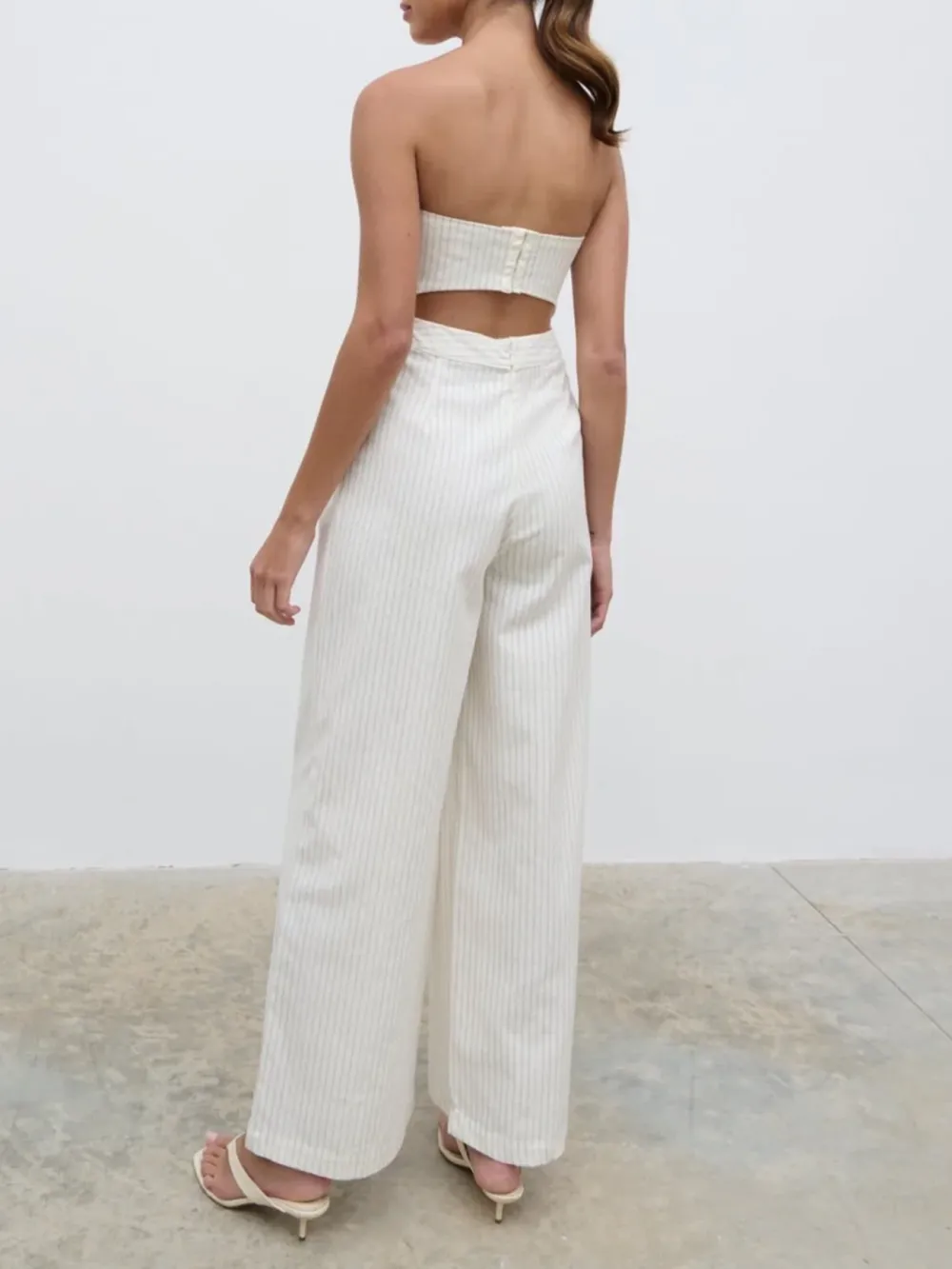 Striped Bandeau Jumpsuit