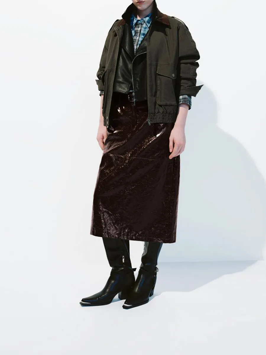 A Casual Pure Cotton Jacket With A Large Lapel For Ladies