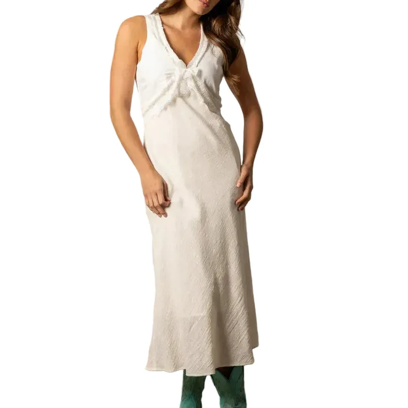Embroidered Sleeveless Casual Dress