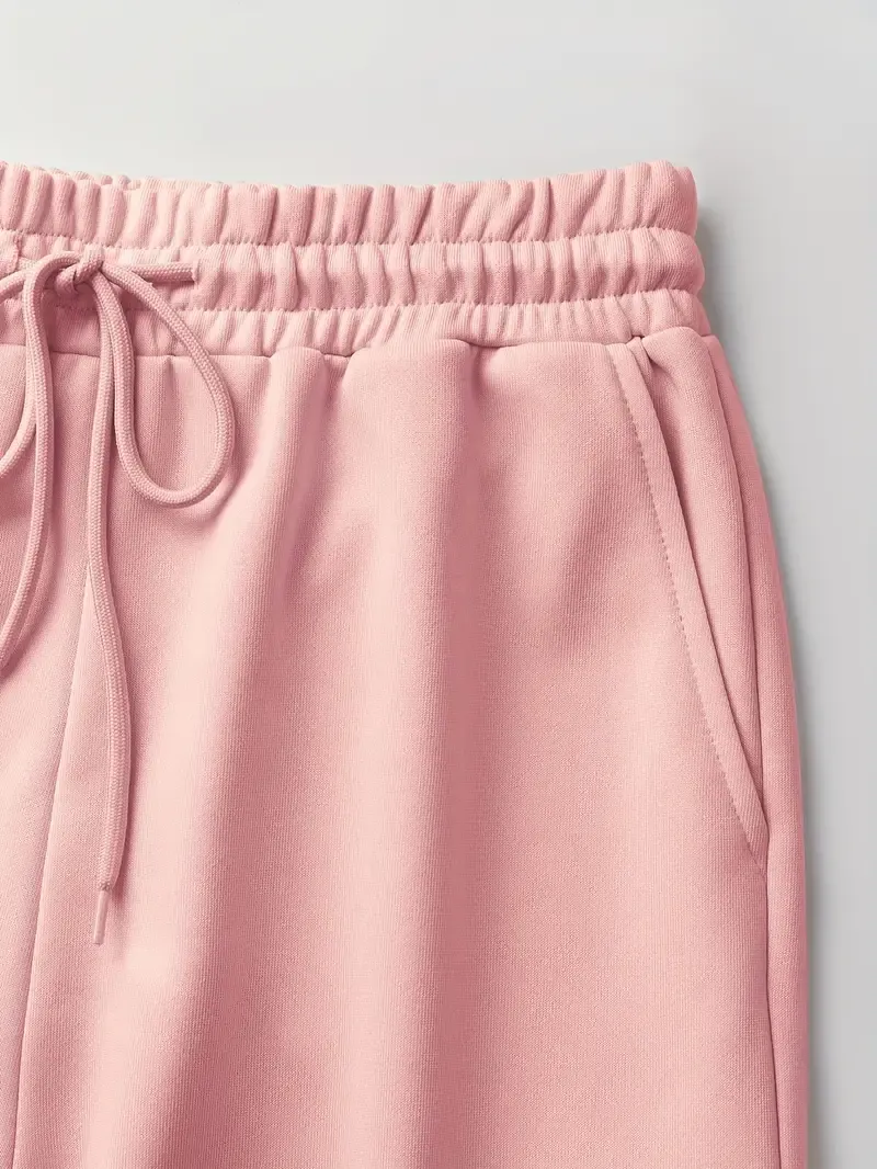 (3-SETS)Women'S Casual  Print Short Sleeve Round Neck TightJumpsuit And Waist Tie Wide Leg Pants With Pockets Set