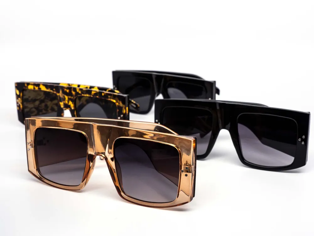 12-Pack Oversized Gradient Assorted Sunglasses