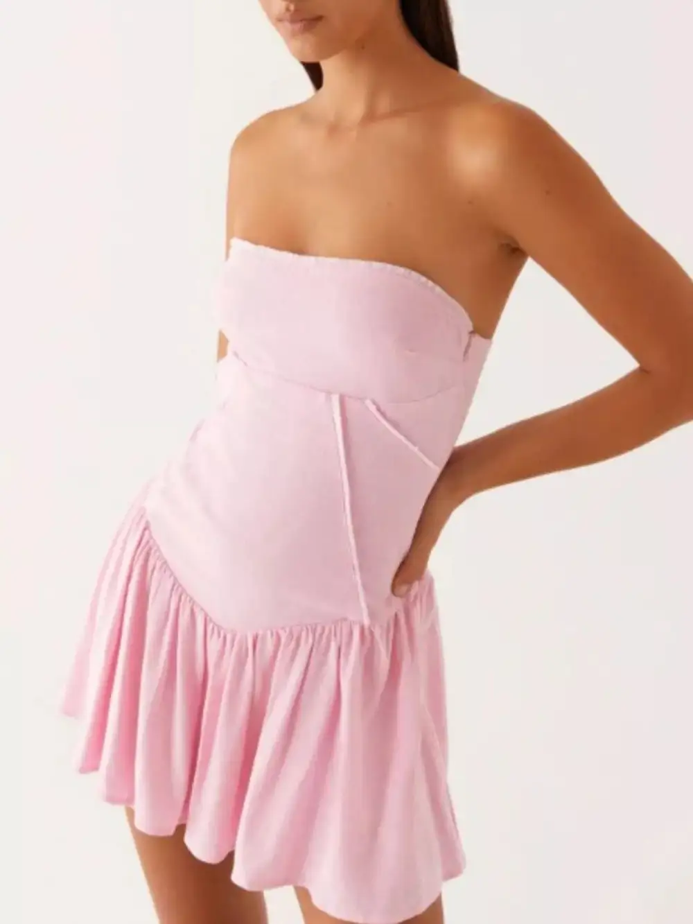 Tube Lace Casual Dress