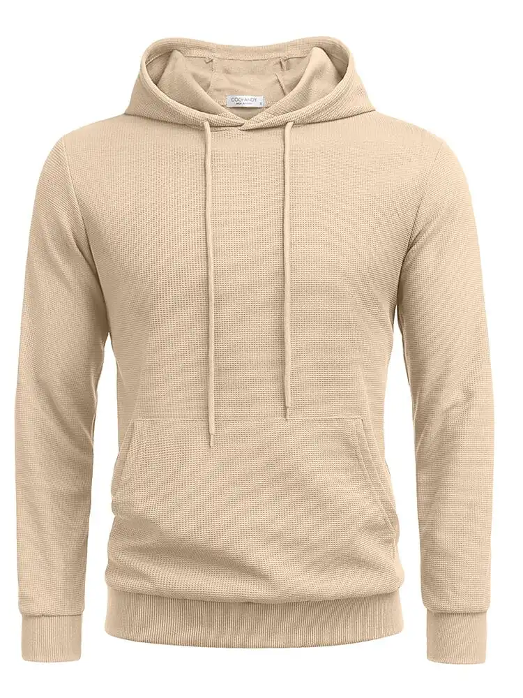 Classic Leisure Waffle Knit Hoodie